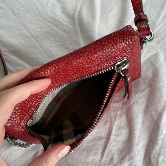 Red Burberry Crossbody purse - Picture 3 of 6